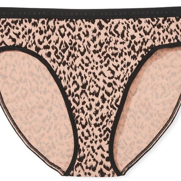 VS High-Leg Brief Stretch Cotton Leopard Cheetah Animal Print NWT - Picture 8 of 10
